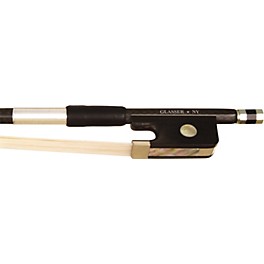 Glasser Ce... Glasser Cello Bow Braided Carbon Fiber, Fully Lined Ebony Frog, Nickel Wire Grip & Tip - 4/4 Octagonal 4/4 Size