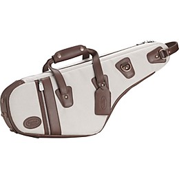 Reunion Blues Designer Series Alto Saxophone Bag Beige Brown Leather Trim