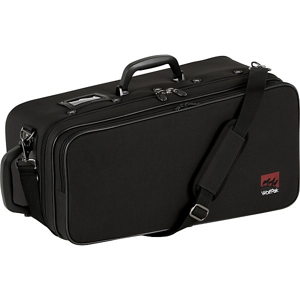 WolfPak WPETPT2 Double Trumpet Case Black