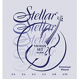 Super Sensitive Stellar Violin Strings D, Medium 1/4 Size