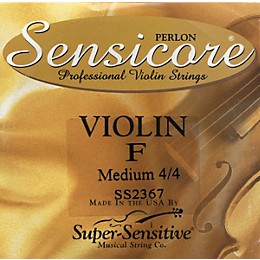 Super Sensitive Sensicore Violin Strings for 6-String Violin C, Medium, Silver 4/4 Size