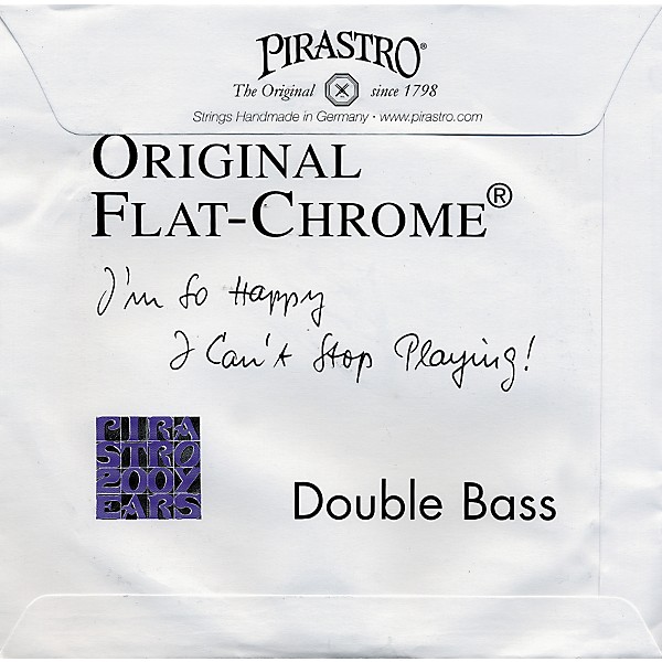 Pirastro Original Flat Chrome Bass Strings Set 3/4 Size