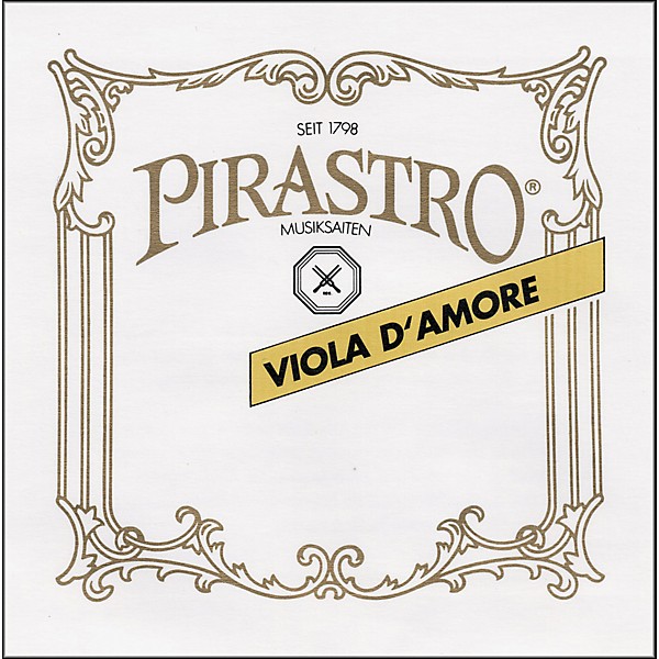 Pirastro Chorda Gamba Strings Bass Gamba D-6, Gut/Silv