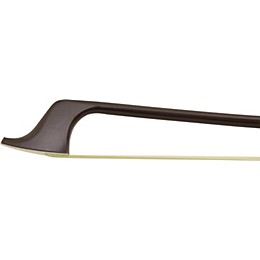 Glasser Bass Bow French Advanced Composite, Fully-Lined Ebony Frog, Nickel Wire Grip French 1/2 Size