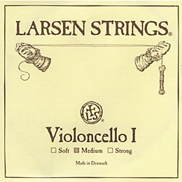 Larsen Strings Chromesteel Series Cello Strings D, Chromesteel, Strong
