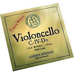 Larsen Strings Chromesteel Series Cello Strings C, Tungsten, Medium