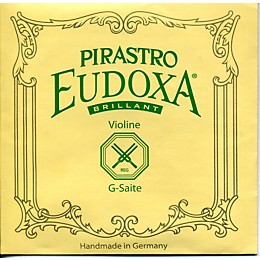 Pirastro Eudoxa Violin Strings G, Silv/Gut, 16 1/4 Gauge 4/4 Size