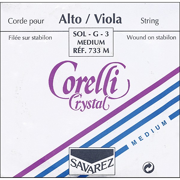 Corelli Crystal Viola Strings Set, Medium 15+ in.