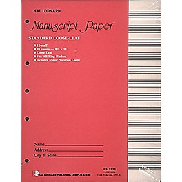 Hal Leonard Manuscript Paper 96 Page Wirebound 12 Staves Hal Leonard Manuscript Paper 48 Page 12 Staves