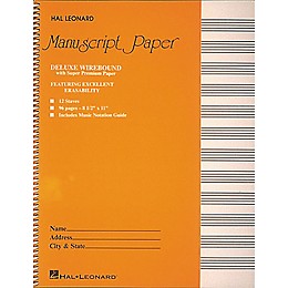 Hal Leonard Manuscript Paper 96 Page 12 Staves 8 1/2