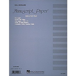 Hal Leonard Manuscript Paper 32 Page 12 Staves Punched Printed Both Sides