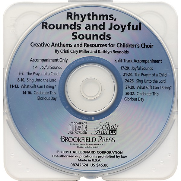 Hal Leonard Rhythms, Rounds And Joyful Sounds Choirtrax CD
