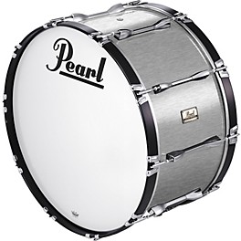 Pearl 24x14 Championship Series Marching Bass Drum Brush... Pearl 24x14 Championship Series Marching Bass Drum Brushed Silver