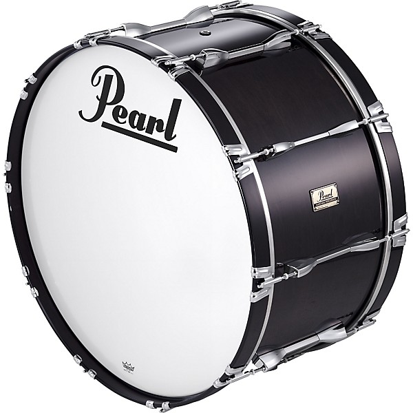 Pearl 28x14 Championship Series Marching  Bass Drum Midnight Black