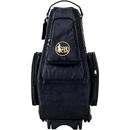 Gard Saxophone Wheelie Bag, Synthetic... Gard Saxophone Wheelie Bag, Synthetic With Leather Trim Fits 2 Altos or Alto/Soprano