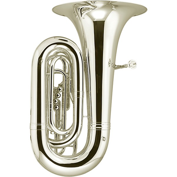 King 2341W Series 4-Valve 4/4 BBb Tuba 2341WS Silver With Case