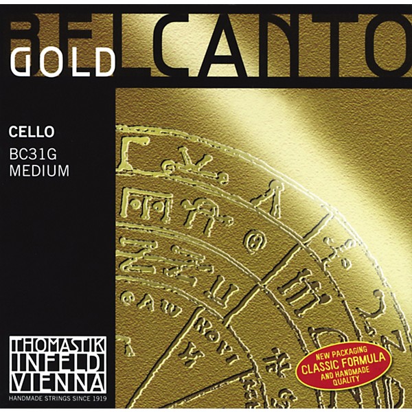 Thomastik Belcanto Cello Strings 4/4 Size C String Gold