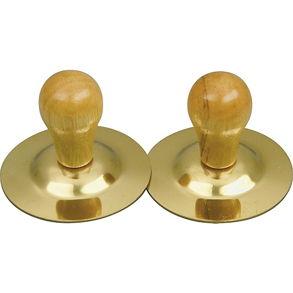 Rhythm Band Brass Cymbals With Knobs Finger Cymbals With Wood Knobs Guitar Center 2688