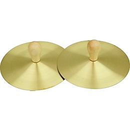 Rhythm Band Brass Cymbals With Knobs 5 in. Pair With Handles