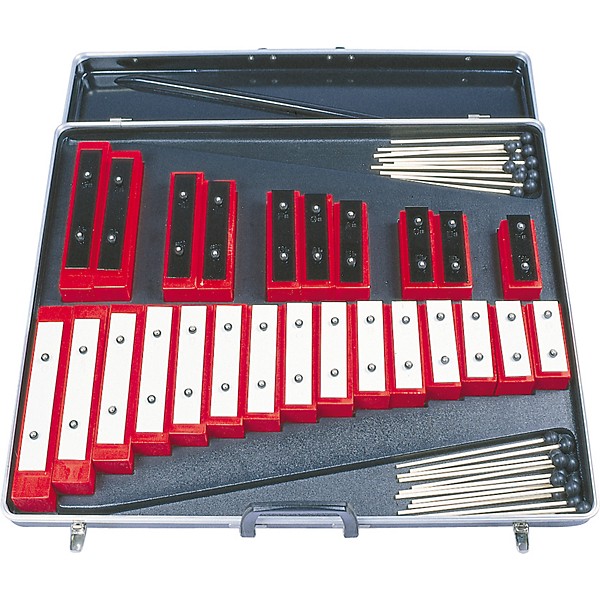 Rhythm Band 20 Note Chromatic Wooden Resonator Bell Set