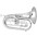 King 1124 Ultimate Series Marching Bb Baritone 1124 Lacquer King 1124 Ultimate Series Marching Bb Baritone 1124SP Silver