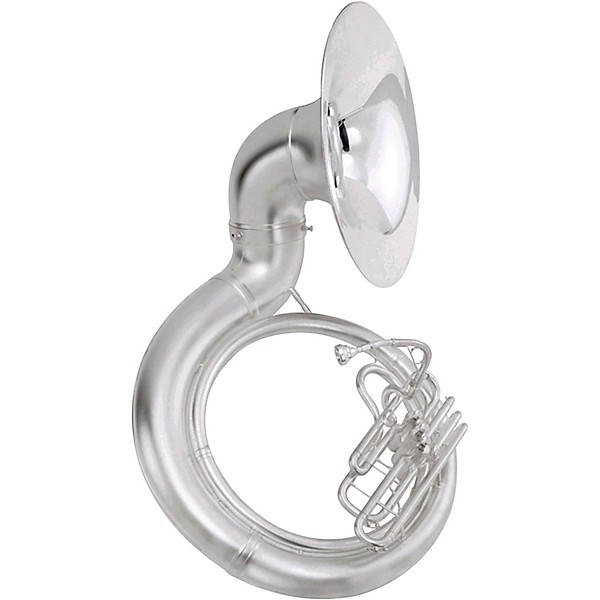 King 2350 Series Brass BBb Sousaphone 2350WSB Satin Silver With Case