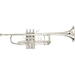 Open Box Bach Chicago Series Stradivarius C Trumpet Level 2 C180SL229CC Silver 194744505874
