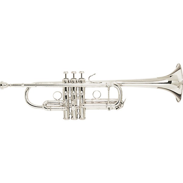 Open Box Bach Chicago Series Stradivarius C Trumpet Level 2 C180SL229CC Silver 194744505874