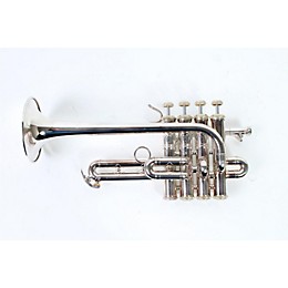 Open Box Bach VBS196 Vincent Bach Series Bb / A Piccolo Trumpet Level 2 VBS196 Silver 888365384955