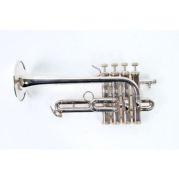 Open Box Bach VBS196 Vincent Bach Series Bb / A Piccolo Trumpet Level 2 VBS196 Silver 888365384955