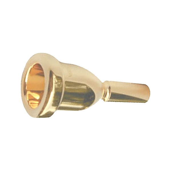 Bach Mega Tone Large Shank Trombone Mouthpiece in Gold 5Gs