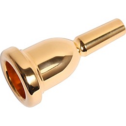 Bach Mega Tone Large Shank Trombone Mouthpiece in Gold 5Gs