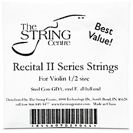 The String Centre Recital II Violin String set 1/2 Size