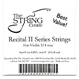 The String Centre Recital II Violin String set 3/4 Size
