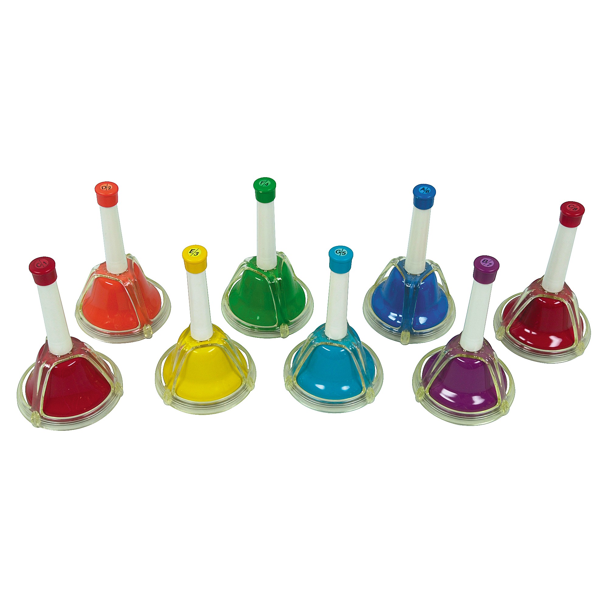  Rhythm Band 8 Note Metal Hand Bells - Set of 8 : Musical  Instruments
