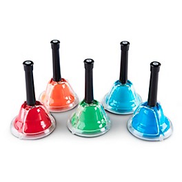 Rhythm Band Kid's Play 5-Note Chromatic Add-On Hand/Desk Bell Set