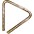 SABIAN Hand-Hammered Bronze Triangles 8 in. Triangle SABIAN Hand-Hammered Bronze Triangles 4 in. Triangle