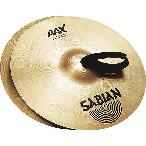 Open Box SABIAN AAX New Symphonic Medium Light Cymbal Pair Level 1 22 in.
