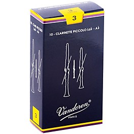 Vandoren Ab Sopranino Clarinet Reeds Strength 2, Box of 10 Vandoren Ab Sopranino Clarinet Reeds Strength 3, Box of 10