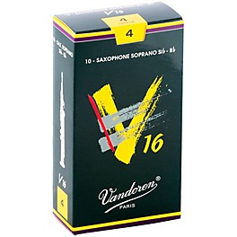 Vandoren V16 Soprano Saxophone Reeds Strength 3.5, Box of 10 Vandoren V16 Soprano Saxophone Reeds Strength 4, Box of 10