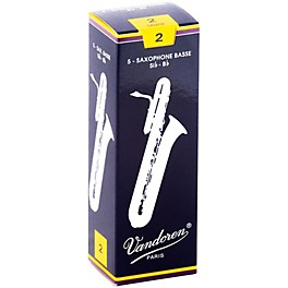 Vandoren Bass Saxophone Reeds Strength 3, Box of 5 Vandoren Bass Saxophone Reeds Strength 2, Box of 5