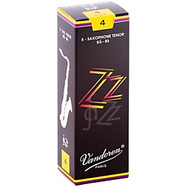 Vandoren ZZ Tenor Saxophone Reeds Strength - 3, Box of 5 Vandoren ZZ Tenor Saxophone Reeds Strength - 4, Box of 5