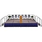 Midwest Folding Products 4' Deep X 8' Wide Single Height Portable Stage & Seated Riser 24 Inches High Pewter Gray Carpet