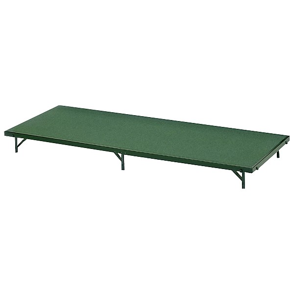 Midwest Folding Products 3' Deep X 6' Wide Single Height Portable Stage & Seated Riser 16 Inches High Hardboard Deck
