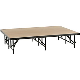 Midwest ... Midwest Folding Products 4' Deep X 6' Wide Single Height Portable Stage & Seated Riser 8 Inch High Hardboard Deck