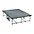 Midwest Folding Products 4' ... Midwest Folding Products 4' Deep x 8' Wide Mobile Stage 8 Inch High Pewter Gray Carpeted Deck