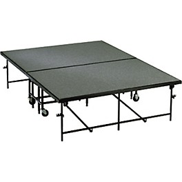 Midwest Folding Products 4' Deep x 8' W... Midwest Folding Products 4' Deep x 8' Wide Mobile Stage 24 Inch High Carpeted Deck