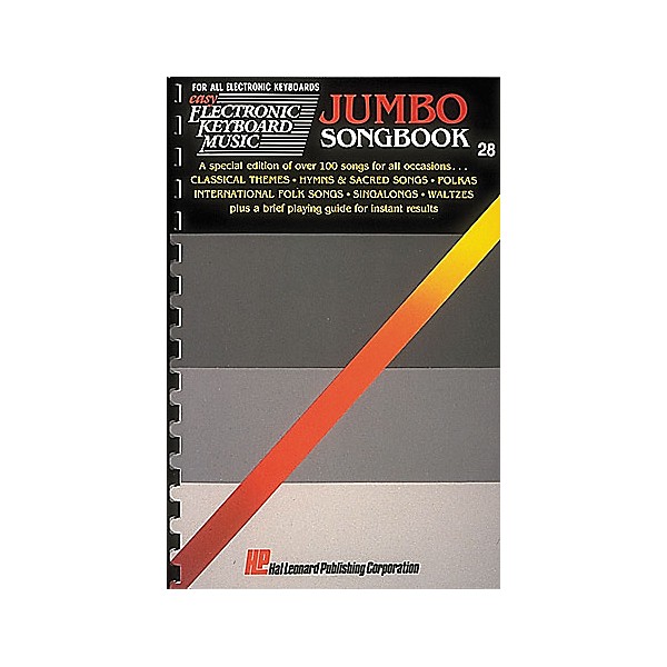 Hal Leonard Easy Electronic Keyboard Music #028 - Jumbo Songbook