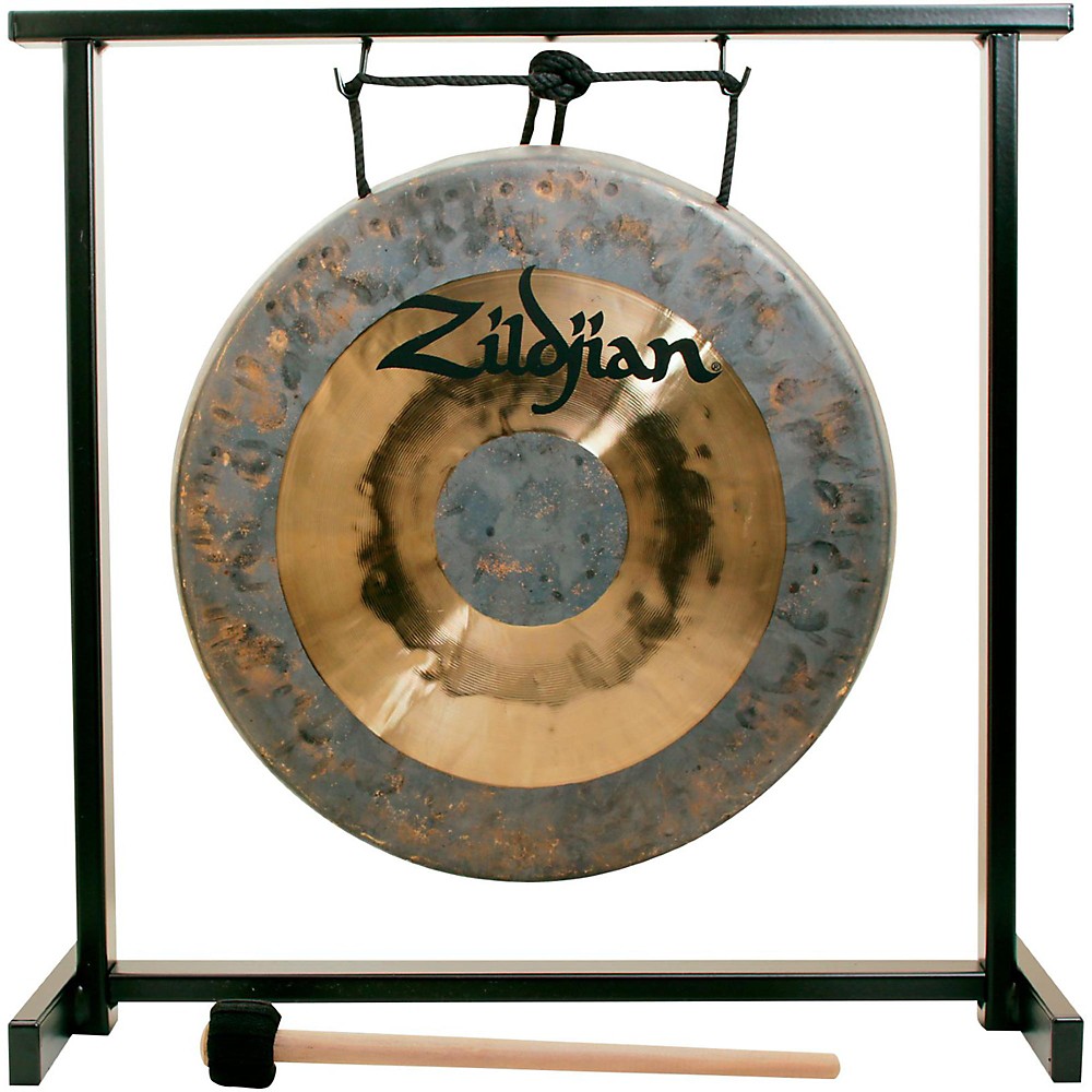 2. Zildjian 12" Table-top Gong and Stand Set