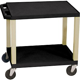 H. Wilson Tuffy Plastic 26" 2 Shelf Utility Cart Black and N... H. Wilson Tuffy Plastic 26" 2 Shelf Utility Cart 26 in. Black